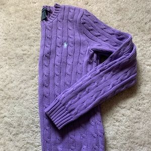 Ralph Lauren Cable Knit Crew Neck Sweater